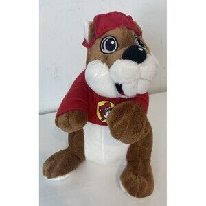 Buc ees Buckees Plush Beaver Red Hat Stuffed Animal JAAG - 11”